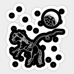 Astronaut Horse in Space Sticker